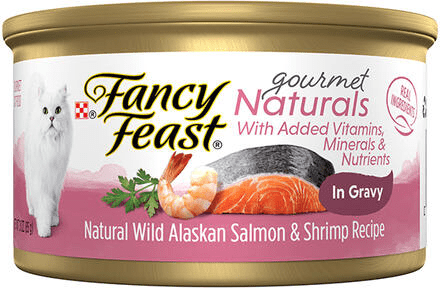 Fancy Feast Gourmet S Wlld Alaskan Salmon & Shrimp Recipe In Gravy